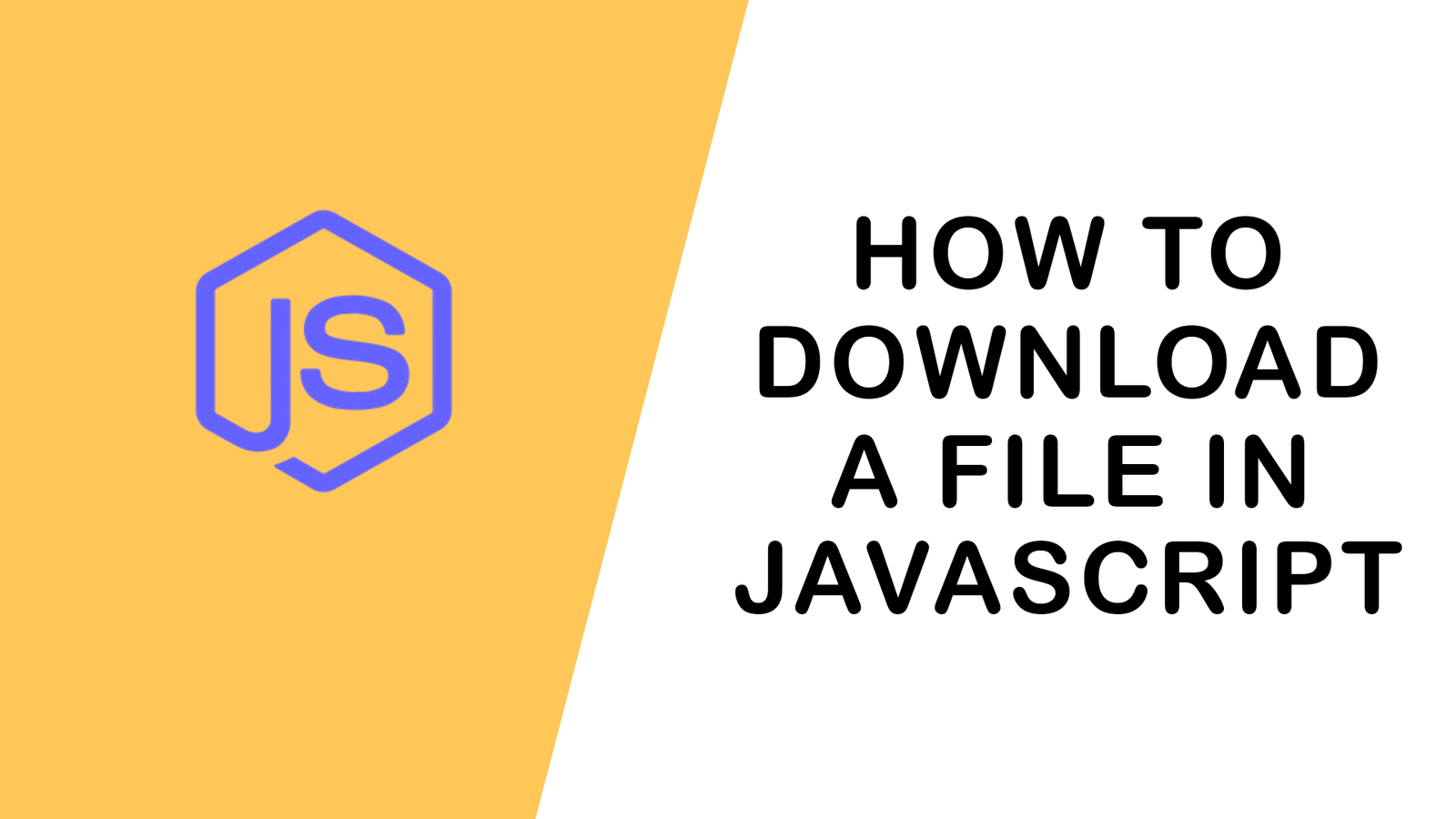 How to download a file in JavaScript