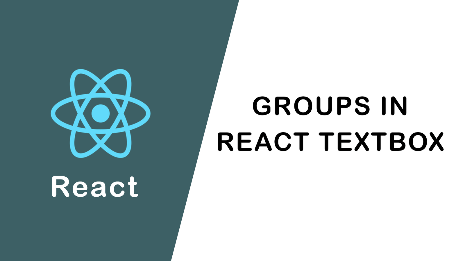 Groups in React Textbox