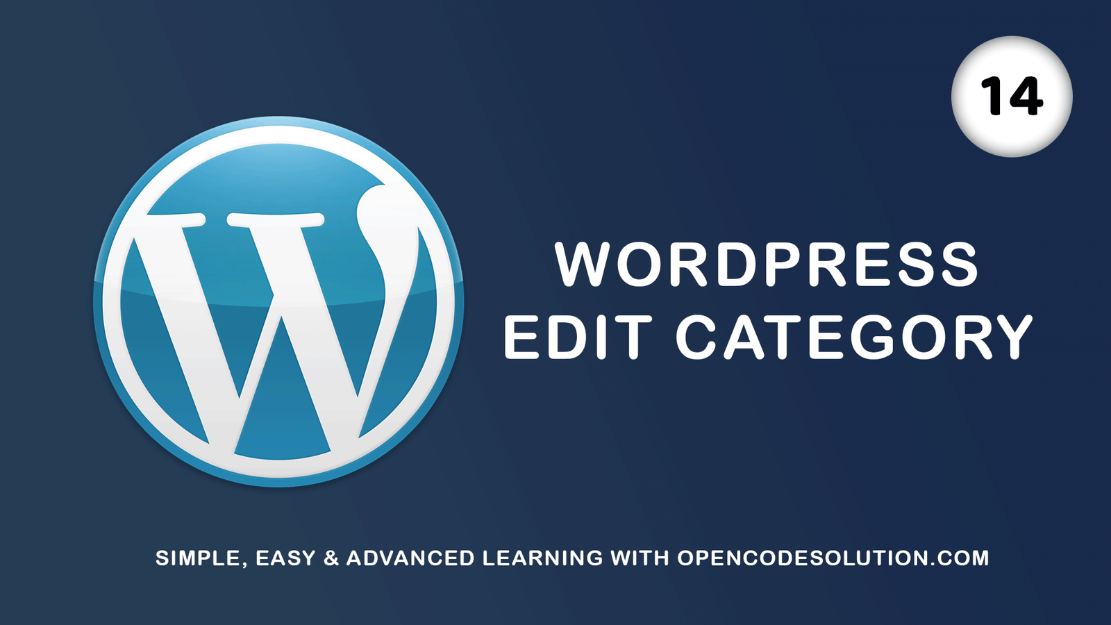 WordPress Edit Category #14